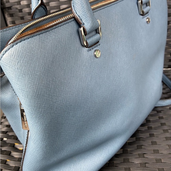 Michael Kors Bag,Michael Kors Sky Blue Satchel - Picture 4 of 14